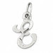 Initial E Charm Pendant 14k Gold (0.8 Grams) White Gold 14k