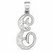 Initial E Charm Pendant 14k Gold White Gold 14k