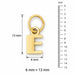 Initial E Charm Pendant 14k Gold Yellow Gold 14k
