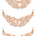 Initial F Heart Charm Pendant 14k Gold (1 Gram) Rose Gold 14k
