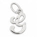 Initial G Charm Pendant 14k Gold (0.8 Grams) White Gold 14k