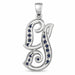 Initial G Charm Pendant 14k Gold (2.7 Grams) White Gold 14k