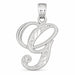 Initial G Charm Pendant 14k Gold White Gold 14k