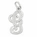 Initial G Classic Charm Pendant 14k Gold (1 Gram) White Gold 14k