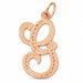 Initial G Classic Charm Pendant 14k Gold Rose Gold 14k