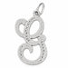 Initial G Classic Charm Pendant 14k Gold White Gold 14k