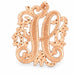 Initial H Charm Pendant 14k Gold (1.7 Grams) Rose Gold 14k