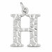 Initial H Charm Pendant 14k Gold (1 Gram) White Gold 14k