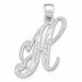 Initial H Charm Pendant 14k Gold White Gold 14k