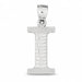 Initial I Charm Pendant 14k Gold (1.5 Grams) White Gold 14k