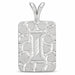 Initial I Charm Pendant 14k Gold (2.8 Grams) White Gold 14k