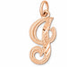 Initial I Classic Charm Pendant 14k Gold (1 Gram) Rose Gold 14k