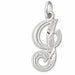 Initial I Classic Charm Pendant 14k Gold (1 Gram) White Gold 14k