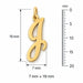 Initial J Charm Pendant 14k Gold (0.7 Grams) Yellow Gold 14k