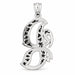Initial J Charm Pendant 14k Gold (2.7 Grams) White Gold 14k