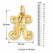 Initial K Classic Charm Pendant 14k Gold (1 Gram) Yellow Gold 14k