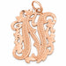 Initial N Charm Pendant 14k Gold (1.7 Grams) Rose Gold 14k