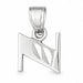 Initial N Charm Pendant 14k Gold (1 Gram) White Gold 14k