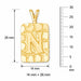 Initial N Charm Pendant 14k Gold (2.8 Grams) Yellow Gold 14k