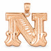 Initial N Charm Pendant 14k Gold (3 Grams) Rose Gold 14k