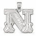 Initial N Charm Pendant 14k Gold (3 Grams) White Gold 14k