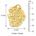 Initial P Charm Pendant 14k Gold (1.7 Grams) Yellow Gold 14k