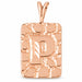 Initial P Charm Pendant 14k Gold (2.8 Grams) Rose Gold 14k