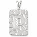 Initial P Charm Pendant 14k Gold (2.8 Grams) White Gold 14k