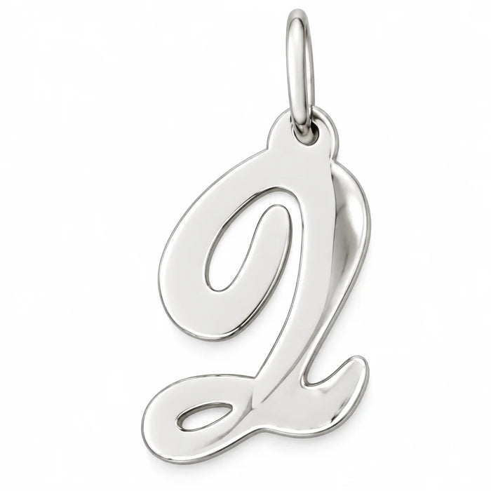 Initial Q Charm Pendant 14k Gold (0.7 Grams) White Gold 14k