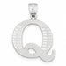 Initial Q Charm Pendant 14k Gold (1.5 Grams) White Gold 14k