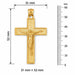 Jesus Christ on Cross Charm Pendant 14k Gold (7.3 Grams) Yellow Gold 14k