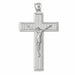 Jesus Christ on Cross Charm Pendant 14k Gold (7.8 Grams) White Gold 14k
