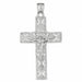 Jesus Christ on Cross Charm Pendant 14k Gold (7.9 Grams) White Gold 14k