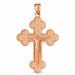 Jesus Christ on Cross Charm Pendant 14k Gold (8.2 Grams) Rose Gold 14k