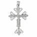 Jesus Christ on Cross Charm Pendant 14k Gold (8.6 Grams) White Gold 14k