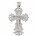 Jesus Christ on Cross Charm Pendant 14k Gold (8 Grams) White Gold 14k