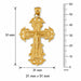 Jesus Christ on Cross Charm Pendant 14k Gold (8 Grams) Yellow Gold 14k