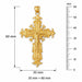 Jesus Christ on Cross Charm Pendant 14k Gold (9.6 Grams) Yellow Gold 14k