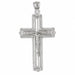 Jesus Christ on Cross Charm Pendant 14k Gold (9.7 Grams) White Gold 14k