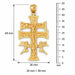 Jesus Christ on Cross Charm Pendant 14k Gold (9.9 Grams) Yellow Gold 14k