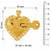 Key To My Heart Charm Pendant 14k Gold (8.2 Grams) Yellow Gold 14k