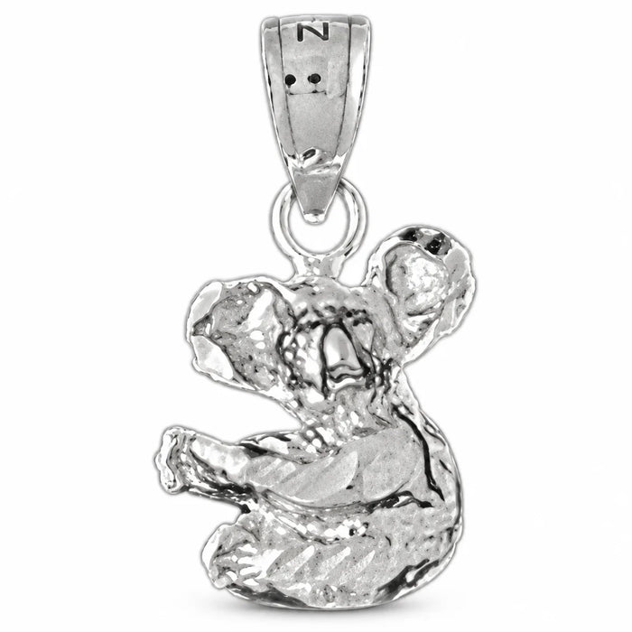 Koala Charm Pendant 14k Gold (1.5 Grams) White Gold 14k