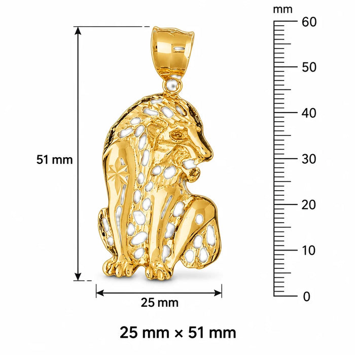 Lion Charm Pendant 14k Gold (12.9 Grams) Yellow Gold 14k
