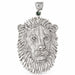 Lion Head Charm Pendant 14k Gold (11.4 Grams) White Gold 14k