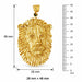 Lion Head Charm Pendant 14k Gold (11.4 Grams) Yellow Gold 14k