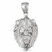 Lion Head Charm Pendant 14k Gold (5.5 Grams) White Gold 14k