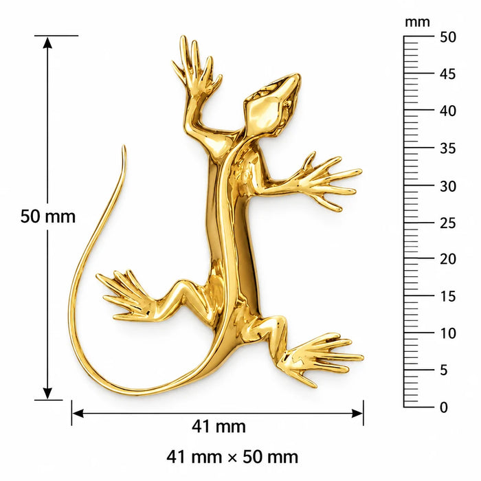 Lizard Charm Pendant 14k Gold (13.8 Grams) Yellow Gold 14k
