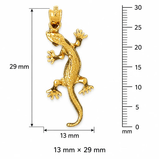 Lizard Charm Pendant 14k Gold (2 Grams) Yellow Gold 14k
