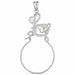 Love Charm Holder Charm Pendant 14k Gold White Gold 14k