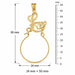 Love Charm Holder Charm Pendant 14k Gold Yellow Gold 14k